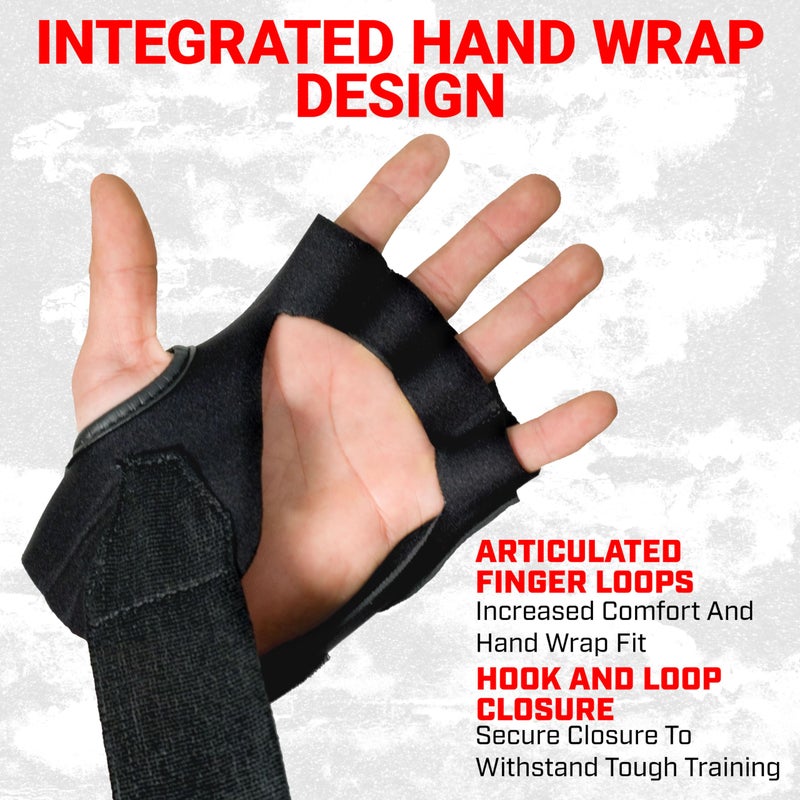 Revgear Neoprene High-Performance Gel Pro Hand Wraps | Wear Under Boxing or MMA Glove | Attached 120 inch Elastic Wrist Wrap | Ultra-Comfortable Anti-Shock Wrap for Training, Sparring, Fighting (Pair) - Image 3